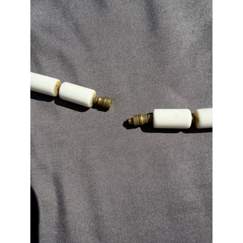 Vintage Bovine Bone Cylinder Bead Necklace 28